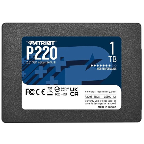 SSD Patriot P220 (P220S1TB25) SATA III 1Tb 2.5"