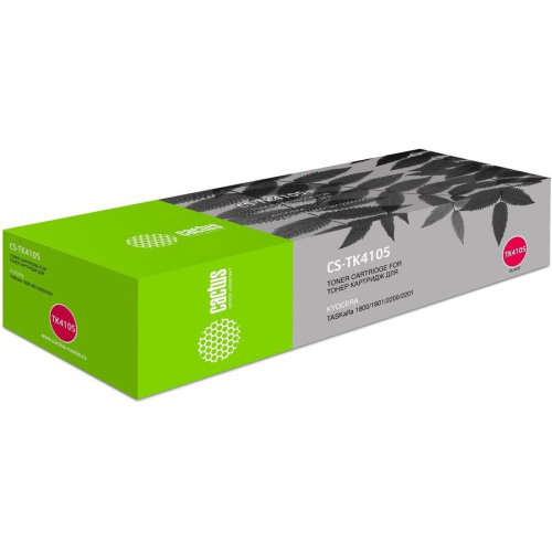 Тонер Картридж Cactus CS-TK4105 черный для Kyocera Mita TASKalfa 1800/2200/1801/2201 (15000стр.)