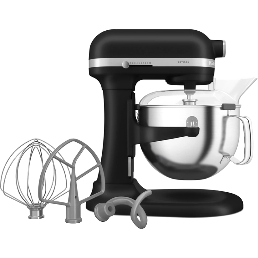 Миксер KitchenAid 5KSM60SPXEBM Artisan черный матовый — фотография 2