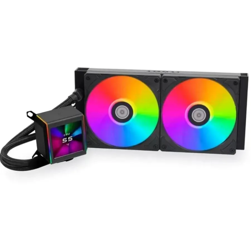 СВО Lian-Li Galahad II LCD 280 (G89.GA2ALCD28B.R0) ARGB Soc-AM5/AM4/1200/1700/1851 черный 26.7dB Al+Cu LCD Ret