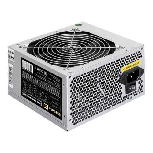 Блок питания ExeGate UN750 EX292178RUS-S 750W (ATX, SC, 12cm fan, 24pin, 4+4pin, 2xPCI-E, 5xSATA, 3xIDE, кабель 220V с защитой от выдергивания)