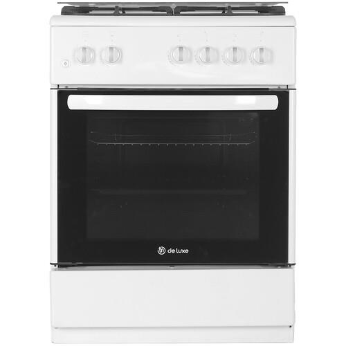 Газовая плита De Luxe 606040.24-001г (КР) ЧР белый