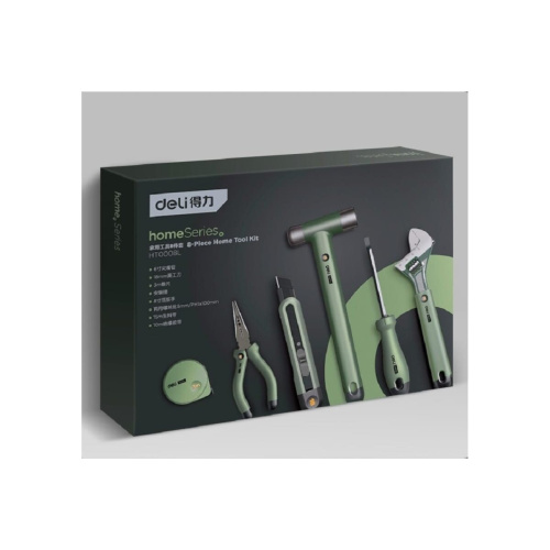 Набор ручного инструмента Deli HT0008L Home Series Green 8 предметов