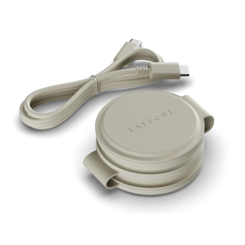 Зарядное устройство Satechi ST-QTG31W Qi2 OntheGo 3-in-1 Wireless Charger песочный