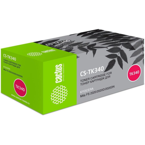Тонер-картридж Cactus CS-TK340 для принтеров Kyocera Mita FS 2020/2020D/2020DN , 12 000 стр.