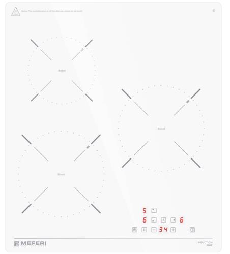 Индукционная варочная поверхность Meferi MIH453WH POWER