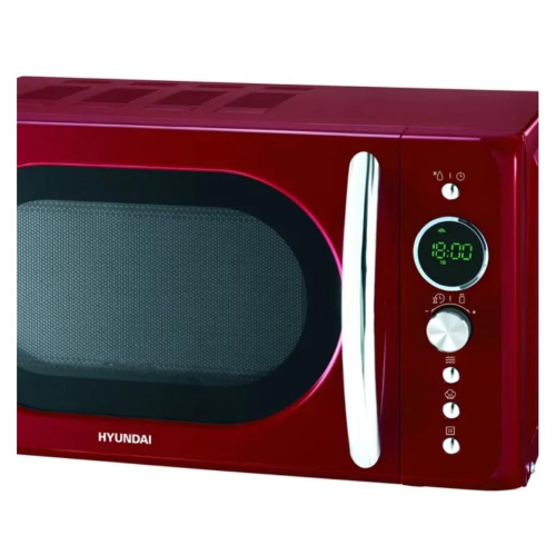 Микроволновая печь Hyundai HYM-D3037 красный/серебристый