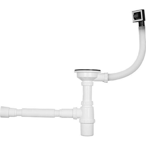 Кухонная мойка Wisent WS36050B Black с сифоном