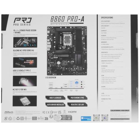 Материнская плата ASRock B860 Pro-A