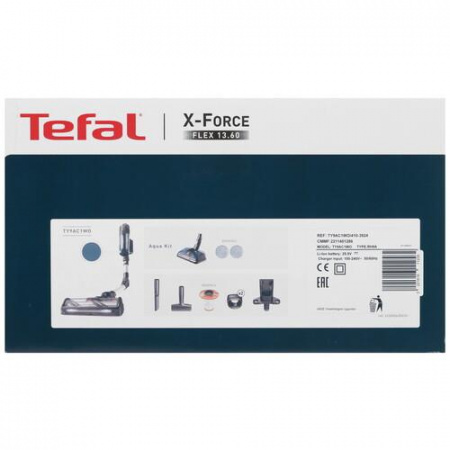 Пылесос  вертикальный  Tefal Aqua TY9AC1WO  синий
