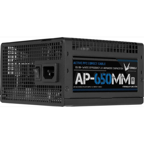 Блок питания Formula AP-650ММ 80 Plus White ATX 650W (20+4pin) APFC 120mm fan 6xSATA RTL