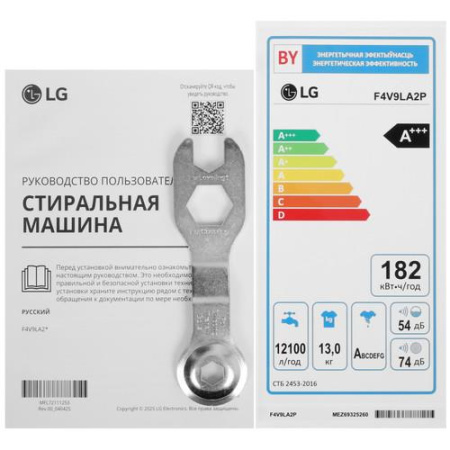 Стиральная машина LG F4V9LA2P черный