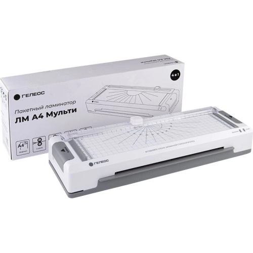 Ламинатор Гелеос ЛМА4М белый/серый A4 (60-125мкм) 35см/мин (2вал.) хол.лам. лам.фото