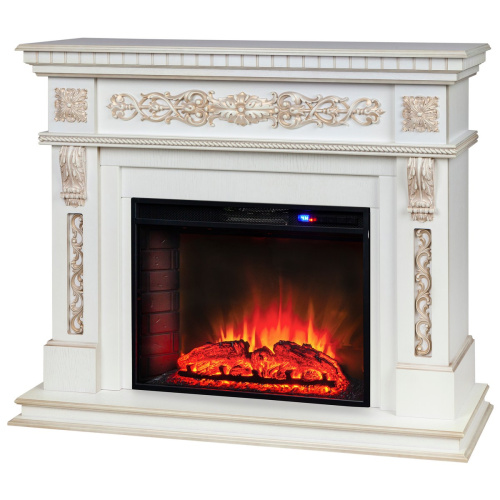 Электрокамин RealFlame Estella 25,5/26 WT с очагом Sparta 25,5 LED