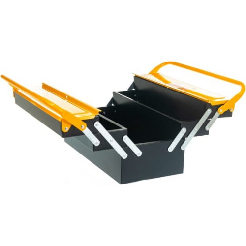 Ящик для инструмента металлический FIT IT 65679 с 4-мя раздвижными отделениями 420х200х200мм