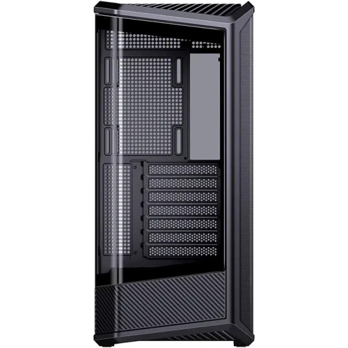 Корпус JONSBO D400 Black без БП, боковая панель из закаленного стекла (панорама), mini-ITX, micro-ATX, ATX, черный