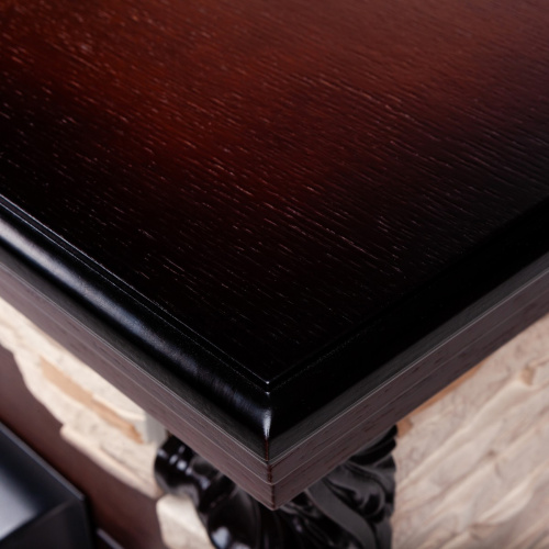 Электрокамин RealFlame Dublin Rock AO античный дуб с очагом Majestic Lux Brass