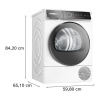 Сушильная машина BOSCH WQB245B40 белый