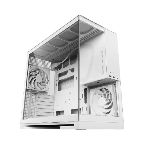Корпус Geometric Future Model 5 White with fans (1AM5WKWT01100) / mid tower, E-ATX / 5x140mm ARGB fans