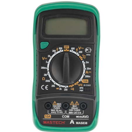 Мультиметр портативный Mastech MAS838