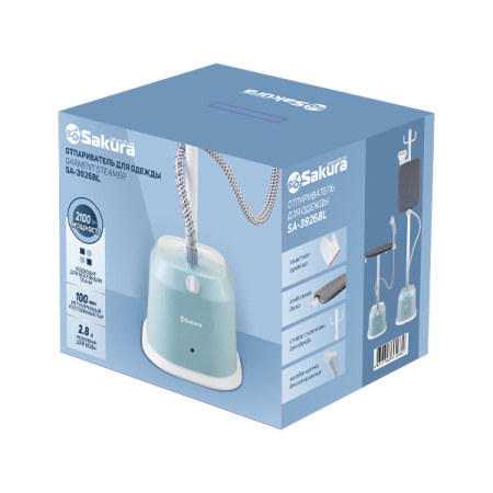 Отпариватель Sakura SA-3926BL бел/голуб
