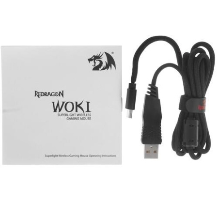 Мышь беспроводная/проводная Redragon Woki [71523] черный