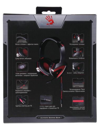 Проводные наушники A4Tech Bloody G500 черный