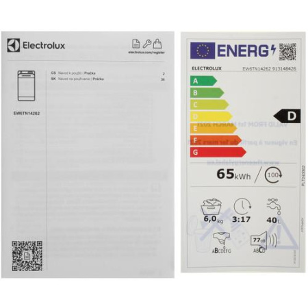 Стиральная машина Electrolux EW6TN14262 белый
