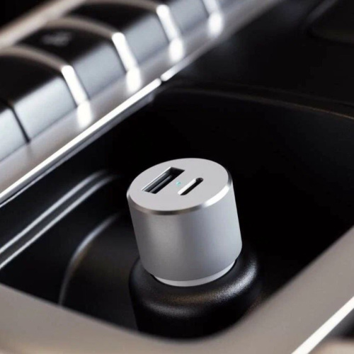АЗУ Satechi 72W Type-C PD Car Charger серый космос