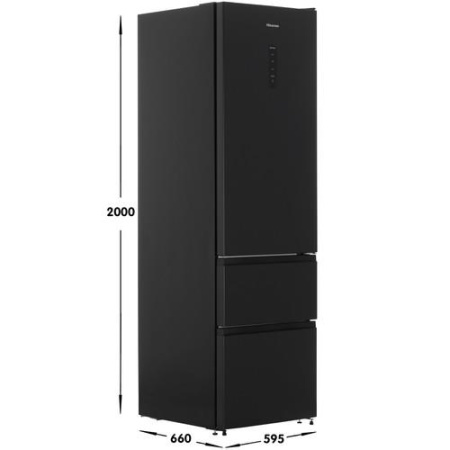 Холодильник с морозильником Hisense RM469N4AFD1 черный