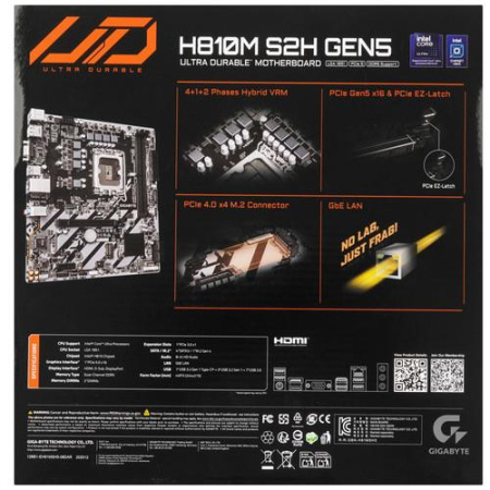 Материнская плата GIGABYTE H810M S2H GEN5