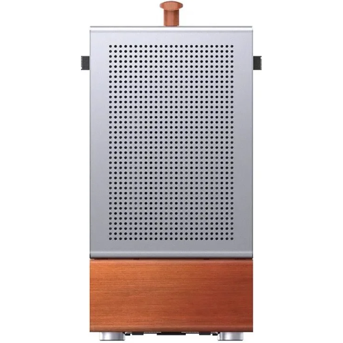 Корпус JONSBO T7 Silver без БП, боковая панель из закаленного стекла, mini-ITX, micro-ATX, серебристый