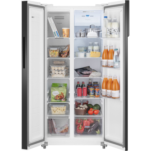 Холодильник Weissgauff WSBS 500 Inverter NoFrost White Glass