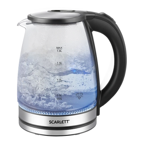 Электрочайник Scarlett SC-EK27G103 сталь и черный