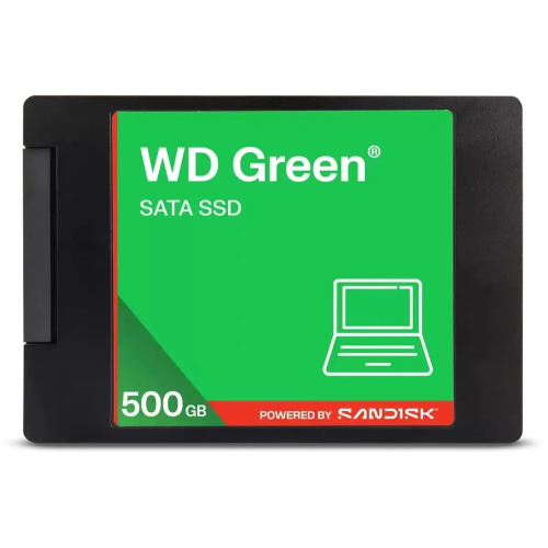 SSD WD Green WDS500G5G0A 500GB, 2.5", SATA III, R/W - 545/510 MB/s 3D-NAND