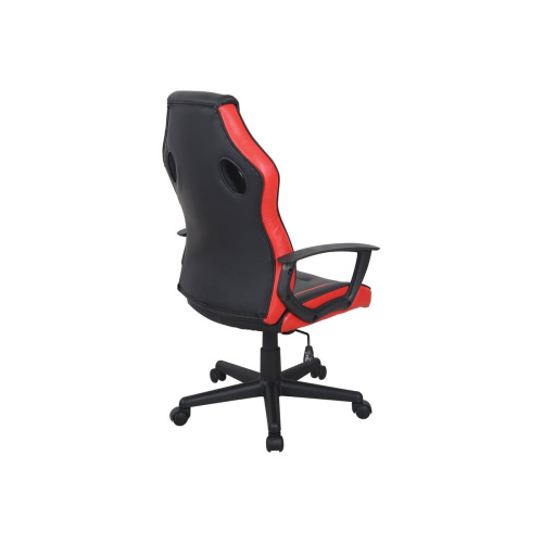 Кресло игровое BRABIX Fighter GM-008 (532506) экокожа, черное/красное