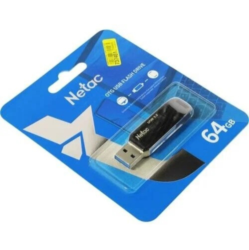 USB-флешка Netac US11 NT03US11C-064G-32BK 64GB USB3.0+TypeC Dual Flash Drive