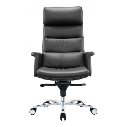 Кресло руководителя Cactus CS-LBK-AMSTERDAM, на колесиках, кожа, черный