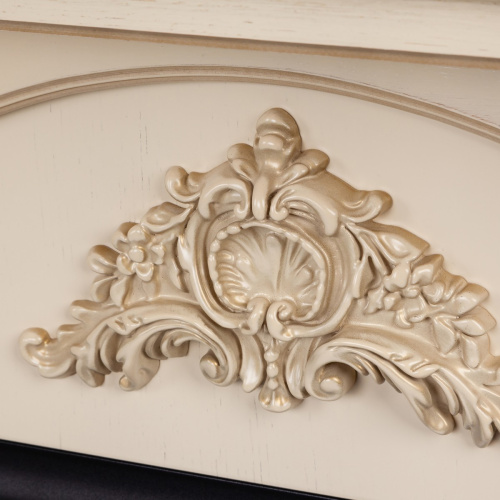 Электрокамин RealFlame Athena WT белый дуб с золотой патиной с очагом 3D Oregan