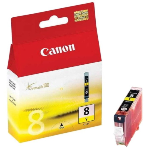 Картридж Canon CLI-8Y Yellow для IP-4200/5200/6600D/MP500/800 (0623B024)