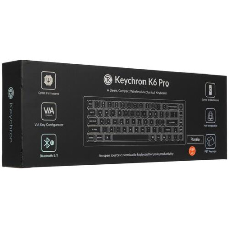 Клавиатура проводная + беспроводная Keychron K6 Pro