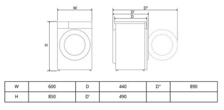 Стиральная машина LG F2Y1NS6W белый