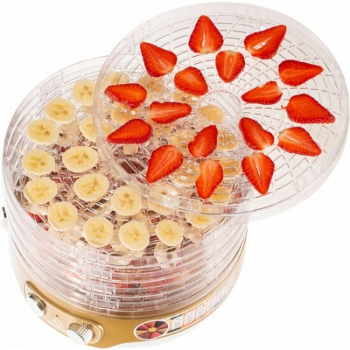 Сушилка для овощей Мастерица EFD-3051 бело-золотистый