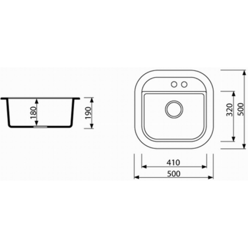 Кухонная мойка Marmorin Laver 510 103 010 Steel Metalic
