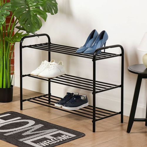 Этажерка НИКА Комфорт 3 ЭТК3/Ч черный