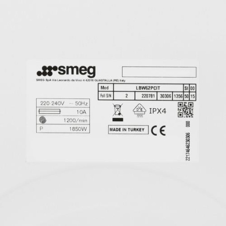 Стиральная машина Smeg LBW62PCIT белый