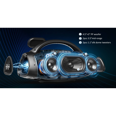 Портативная колонка W-King X20 черный