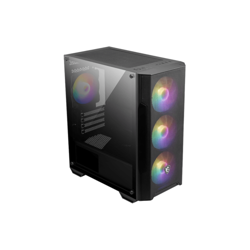 Корпус MSI Mag Forge M100A, mATX, Black, window, 2x3.5", Compatible with 2.5" (Max up to 4x2.5"), 1xUSB 3.2 Gen 1, 2xUSB 2.0