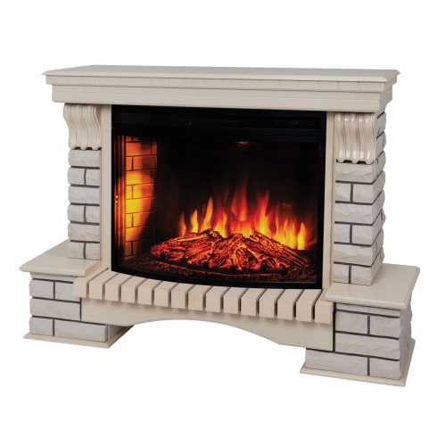 Электрокамин RealFlame Country 33/33W WT с очагом Firespace 33 S IR