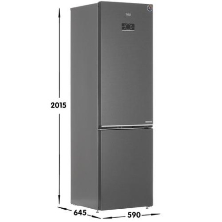 Холодильник с морозильником Beko B5RCNK403ZXBR серый